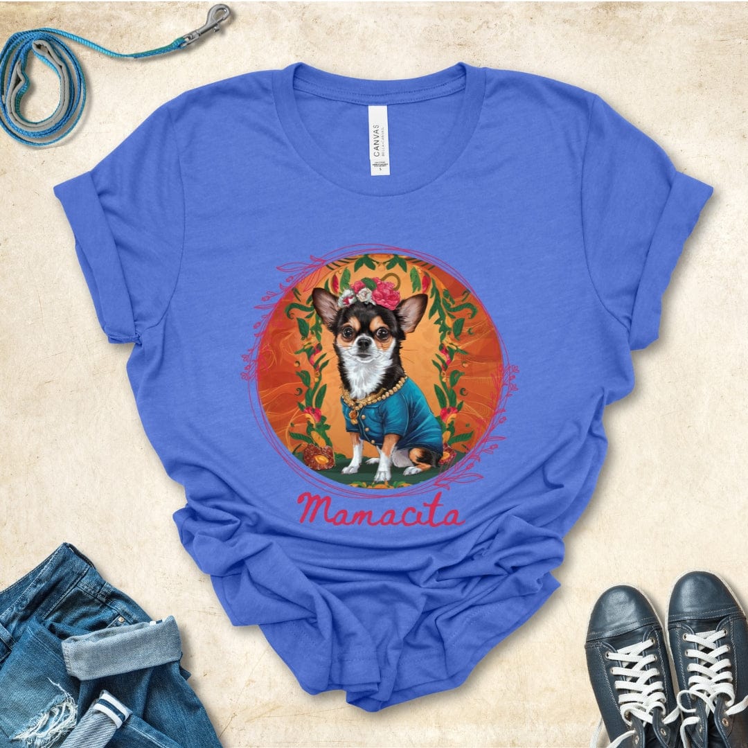 T-Shirt Heather True Royal / S Mamacita Elena Chihuahua Design Premium Unisex Tee --reallyintothat