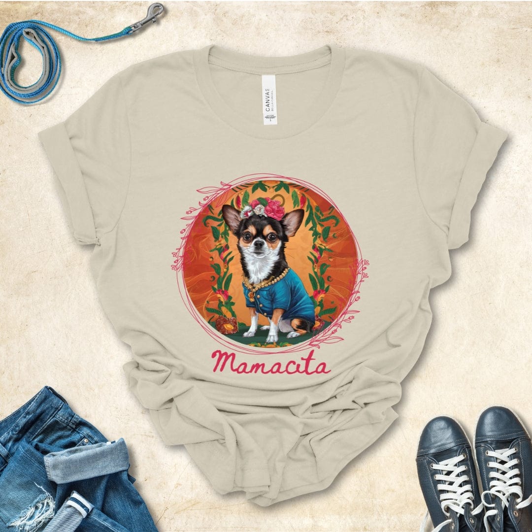 T-Shirt Natural / S Mamacita Elena Chihuahua Design Premium Unisex Tee --reallyintothat