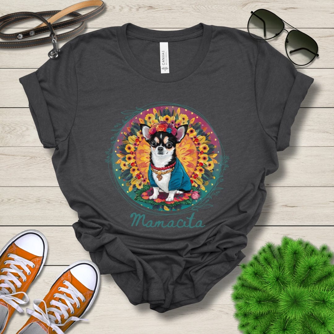 T-Shirt Dark Grey Heather / S Mamacita Gabriella Chihuahua Design Premium Unisex Tee --reallyintothat