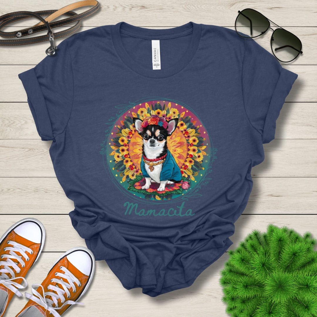 T-Shirt Heather Navy / S Mamacita Gabriella Chihuahua Design Premium Unisex Tee --reallyintothat