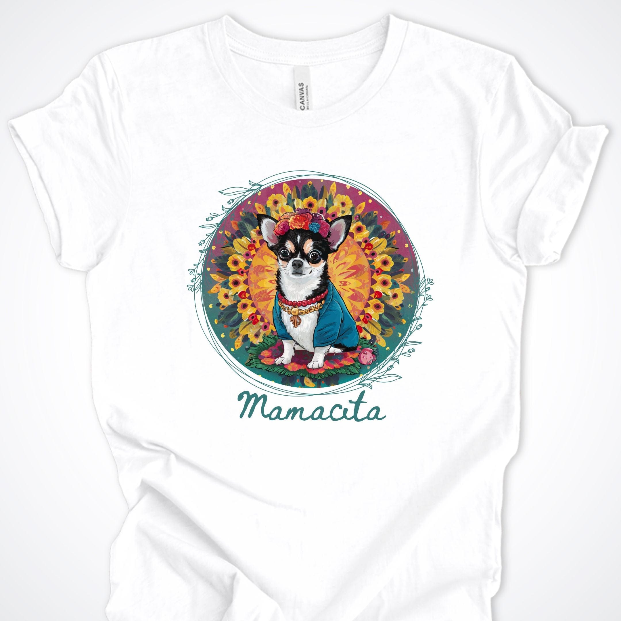 T-Shirt White / S Mamacita Gabriella Chihuahua Premium Unisex T-Shirt ReallyintoDogs