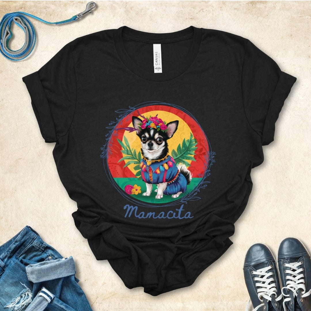 T-Shirt Black Heather / S Mamacita Isabella Chihuahua Design Premium Unisex Tee --reallyintothat