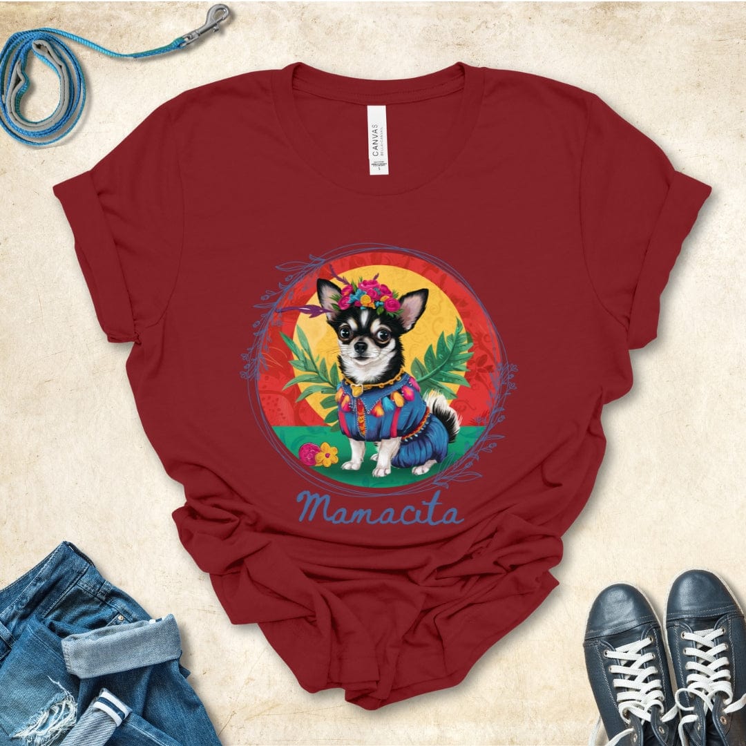 T-Shirt Cardinal / S Mamacita Isabella Chihuahua Design Premium Unisex Tee --reallyintothat