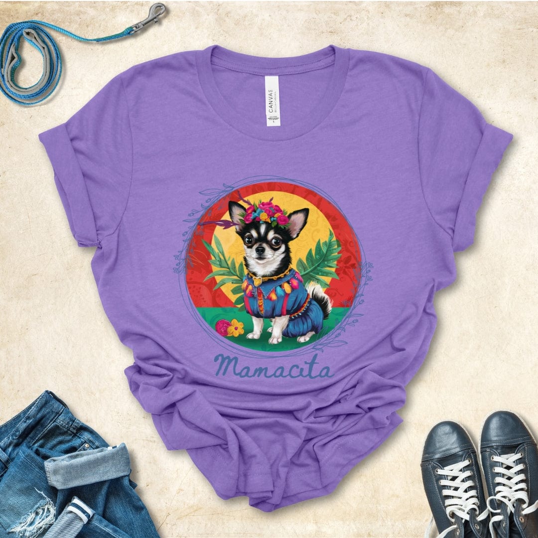 T-Shirt Heather Team Purple / S Mamacita Isabella Chihuahua Design Premium Unisex Tee --reallyintothat