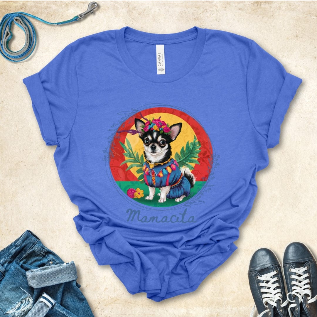 T-Shirt Heather True Royal / S Mamacita Isabella Chihuahua Design Premium Unisex Tee --reallyintothat