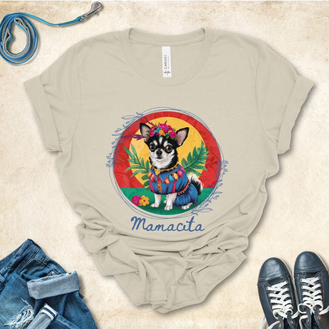 T-Shirt Natural / S Mamacita Isabella Chihuahua Design Premium Unisex Tee --reallyintothat