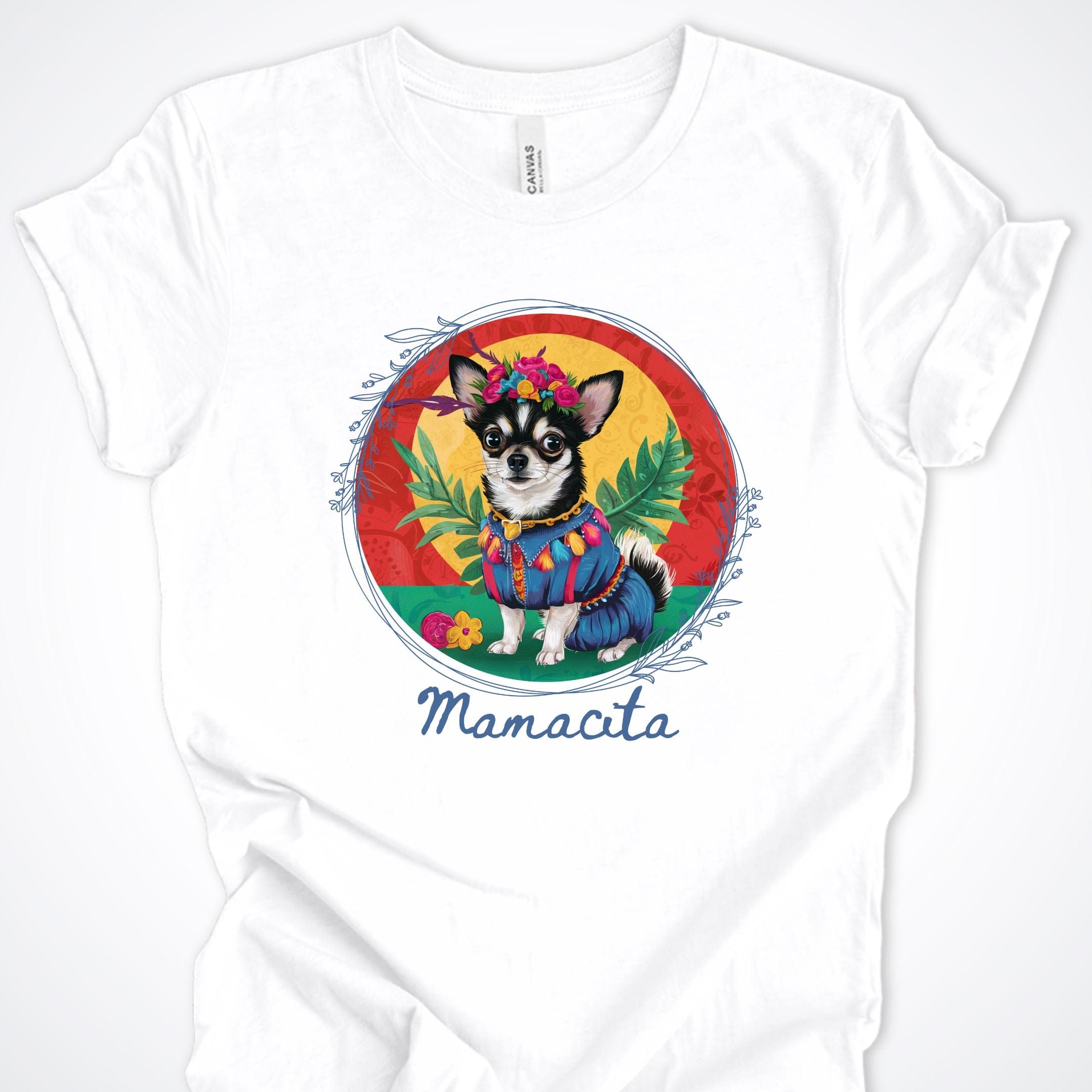 T-Shirt White / S Mamacita Isabella Chihuahua Premium Unisex T-Shirt ReallyintoDogs