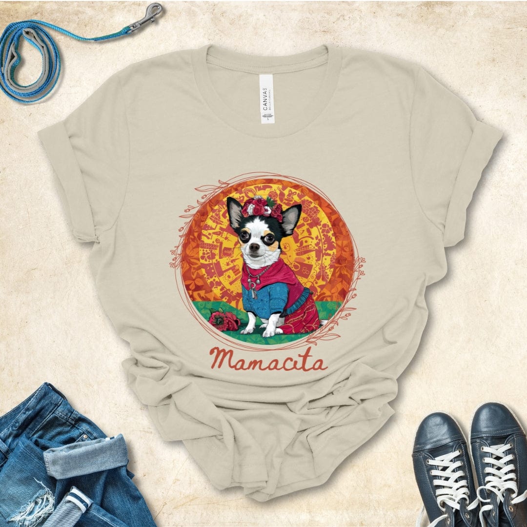 T-Shirt Natural / S Mamacita Luna Chihuahua Design Premium Unisex Tee --reallyintothat