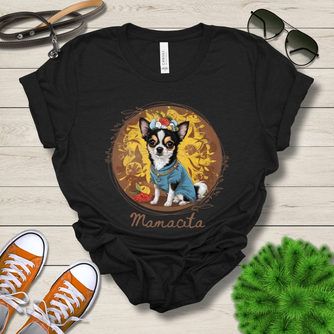 T-Shirt Black Heather / S Mamacita Mia Chihuahua Design Premium Unisex Tee --reallyintothat