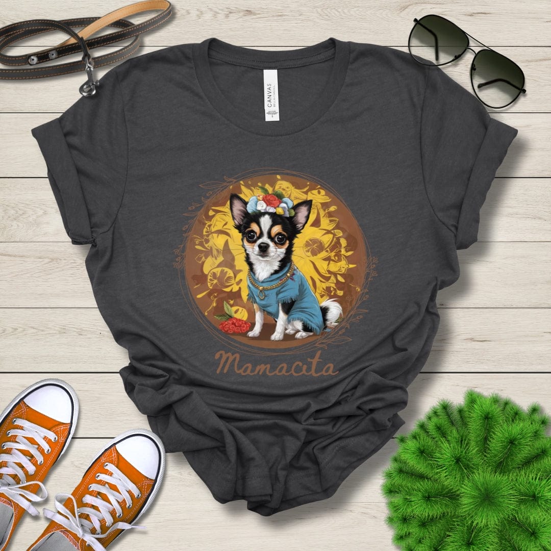 T-Shirt Dark Grey Heather / S Mamacita Mia Chihuahua Design Premium Unisex Tee --reallyintothat