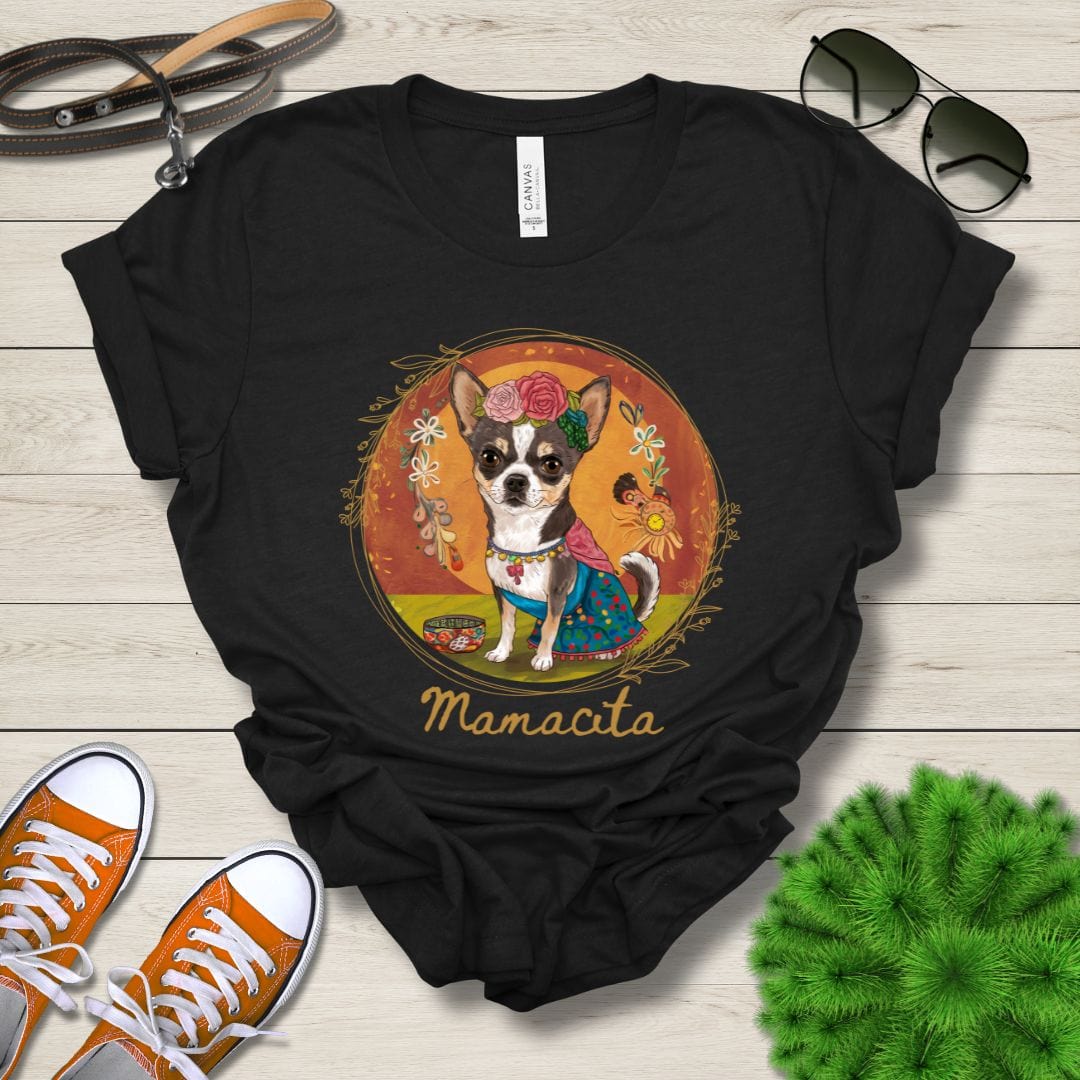 T-Shirt Black Heather / S Mamacita Sofia Chihuahua Design Premium Unisex Tee --reallyintothat