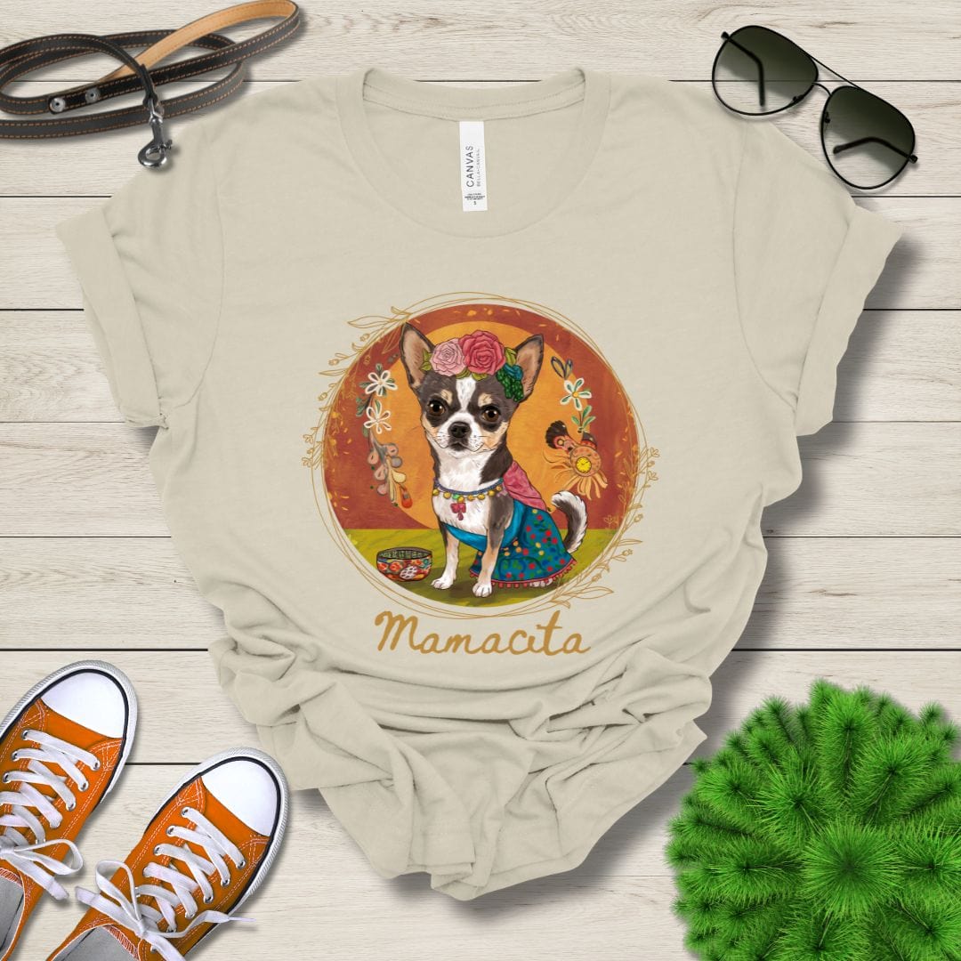 T-Shirt Natural / S Mamacita Sofia Chihuahua Design Premium Unisex Tee --reallyintothat