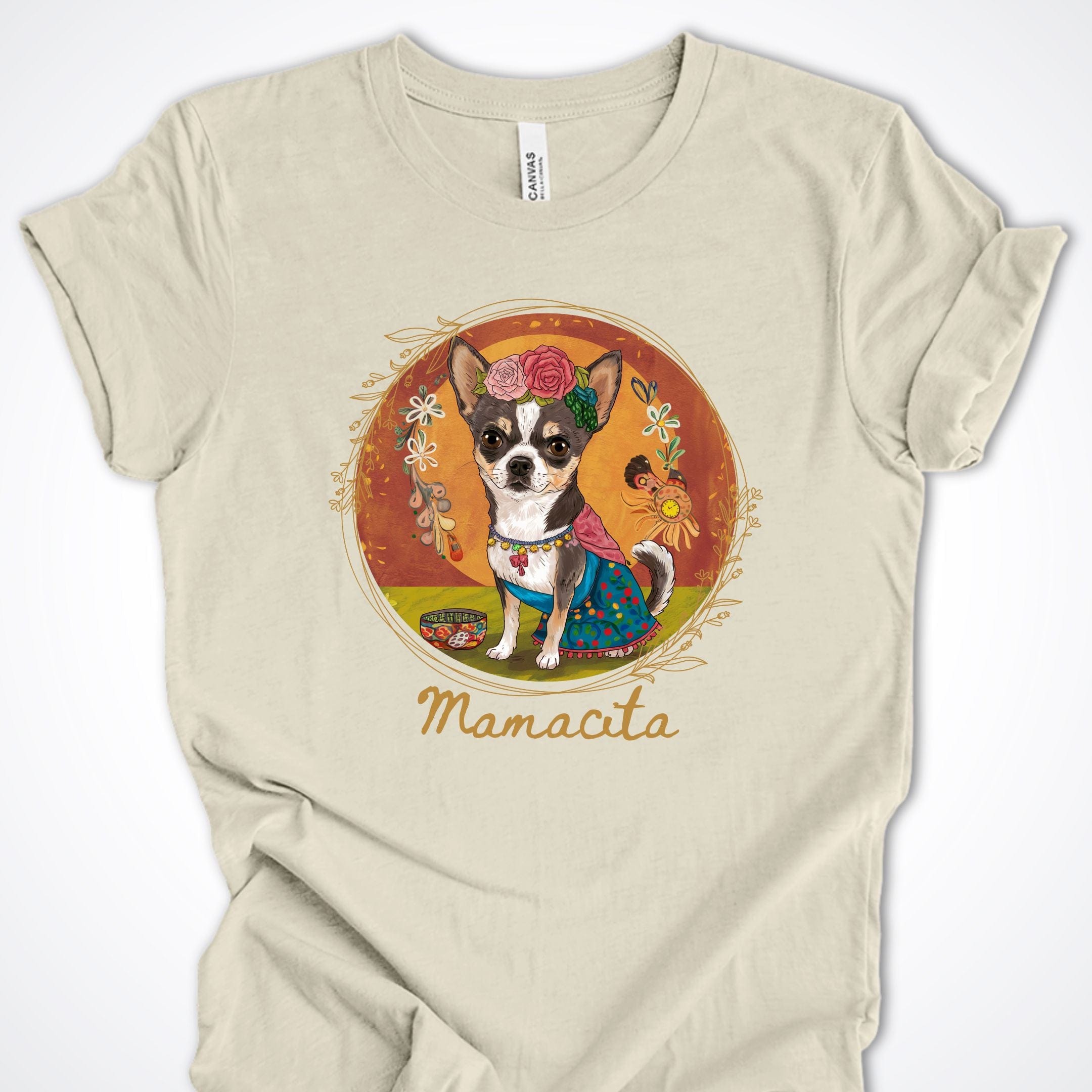 T-Shirt Natural / S Mamacita Sofia Chihuahua Premium Unisex T-Shirt ReallyintoDogs