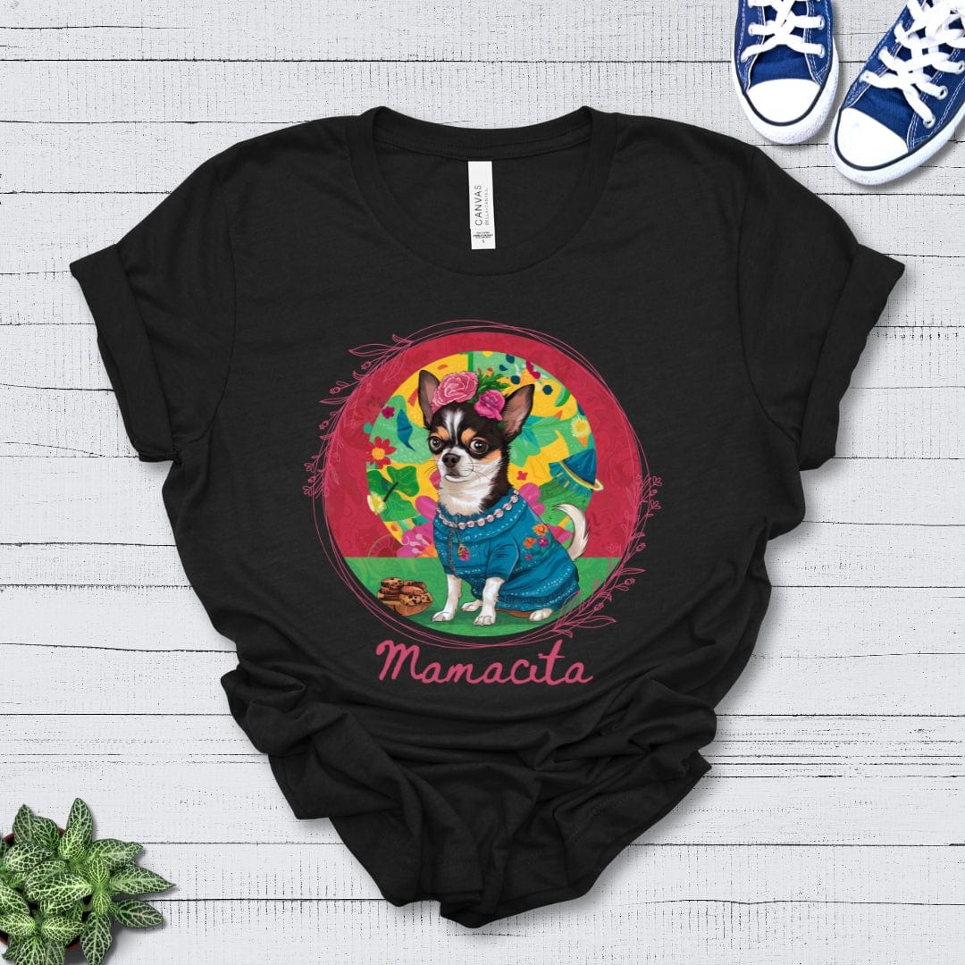 T-Shirt Black Heather / S Mamacita Valentina Chihuahua Design Premium Unisex Tee --reallyintothat