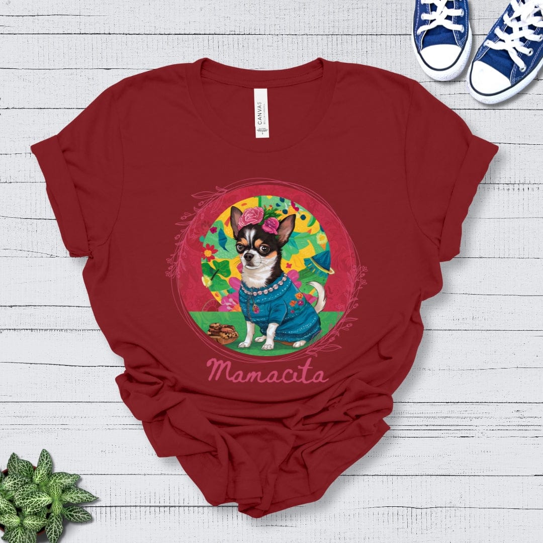 T-Shirt Cardinal / S Mamacita Valentina Chihuahua Design Premium Unisex Tee --reallyintothat