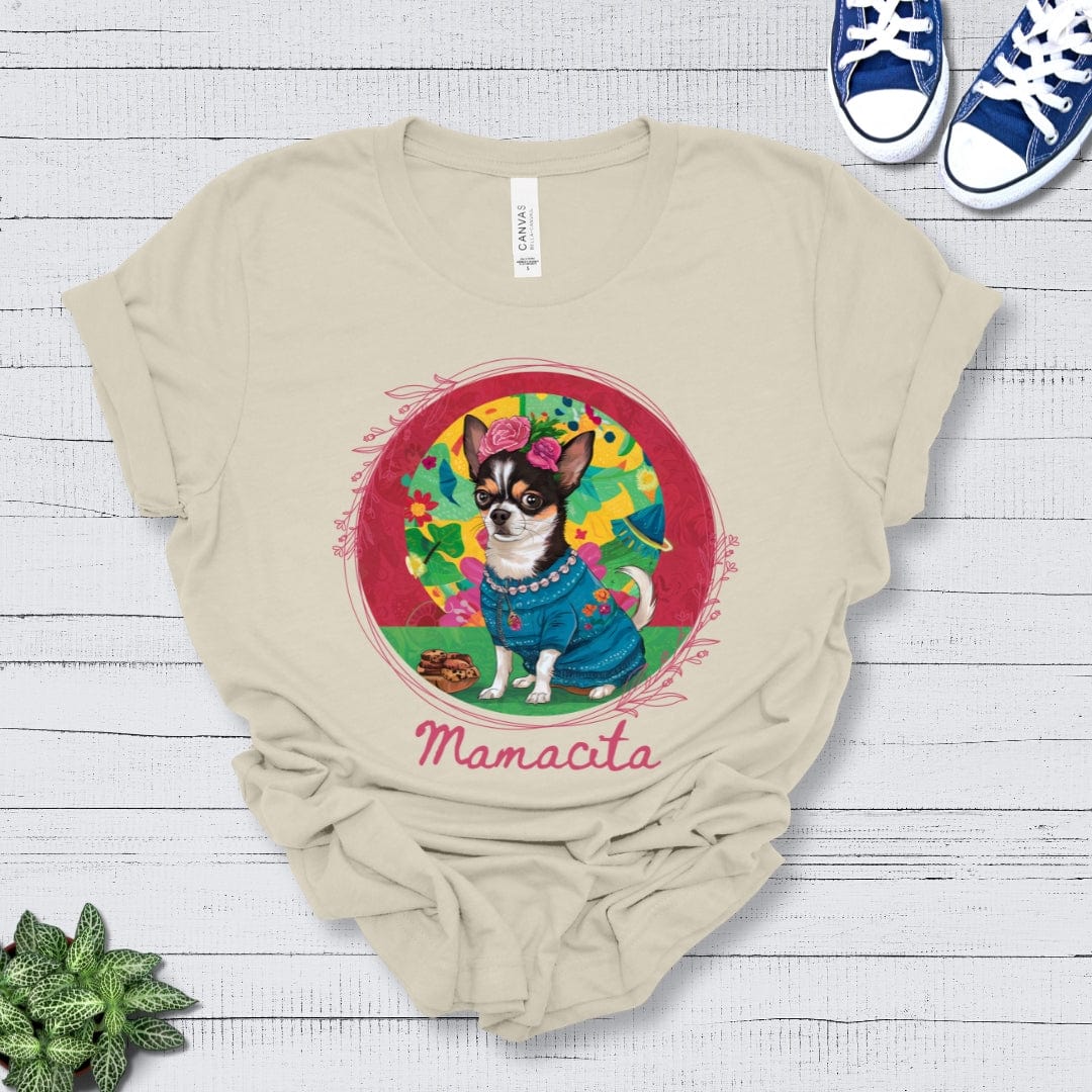 T-Shirt Natural / S Mamacita Valentina Chihuahua Design Premium Unisex Tee --reallyintothat