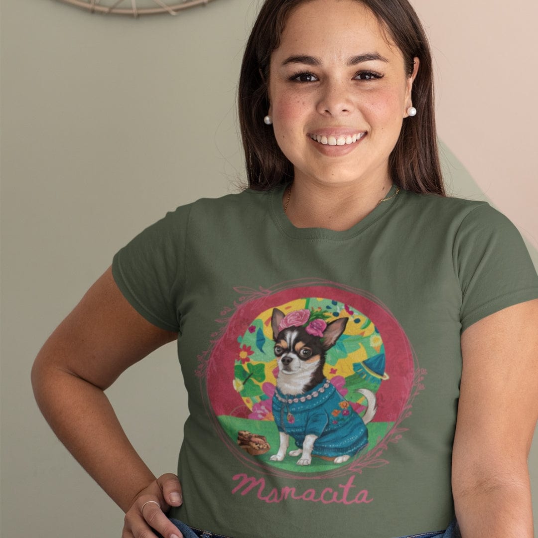 T-Shirt Mamacita Valentina Chihuahua Design Premium Unisex Tee --reallyintothat