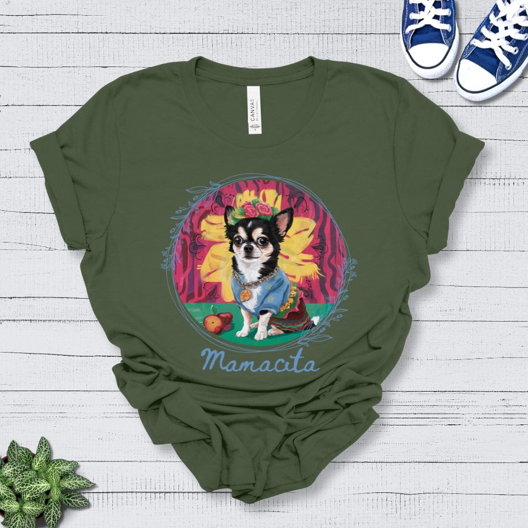 T-Shirt Mamacita Victoria Chihuahua Design Premium Unisex Tee --reallyintothat