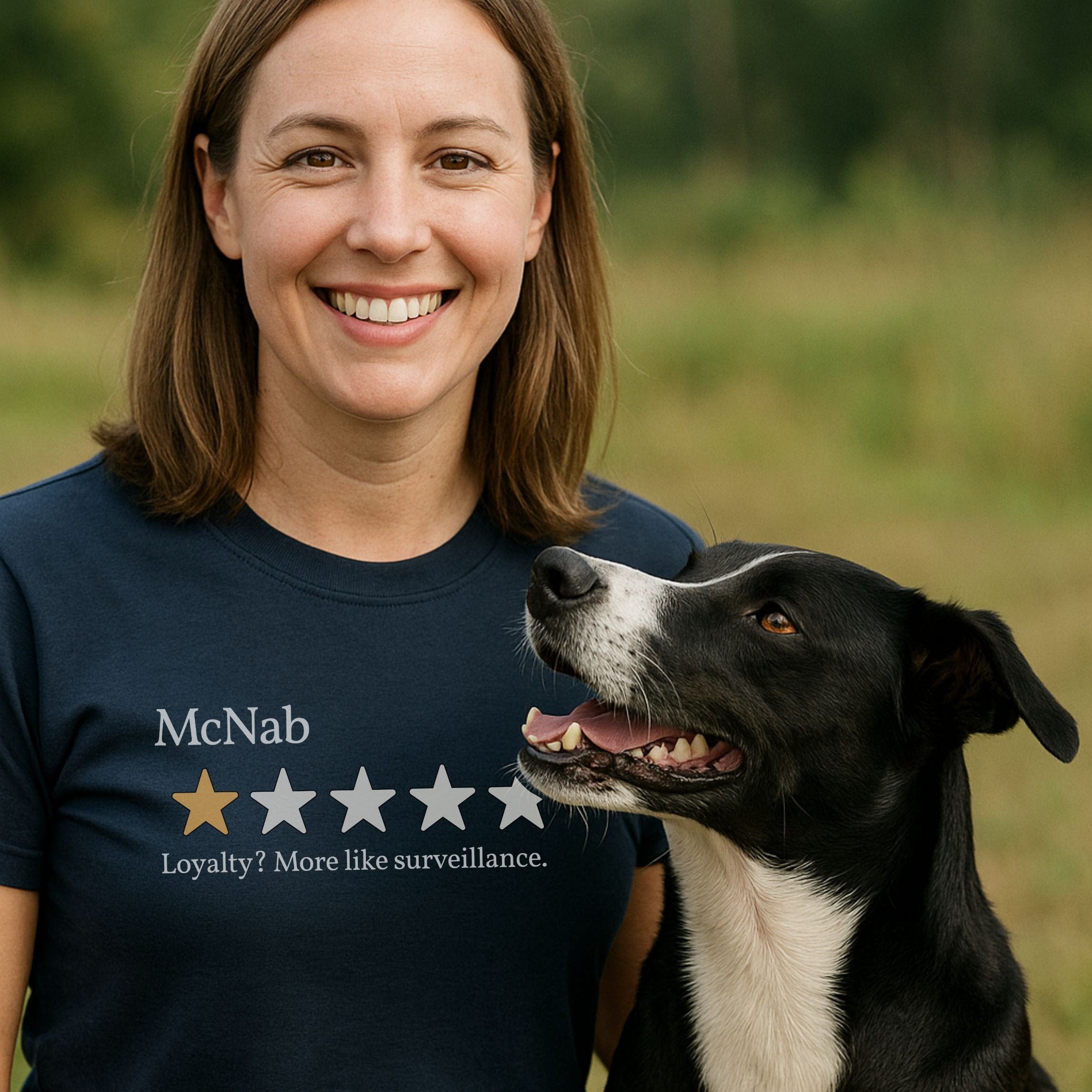 T-Shirt McNab One Star Review T-Shirt ReallyintoDogs
