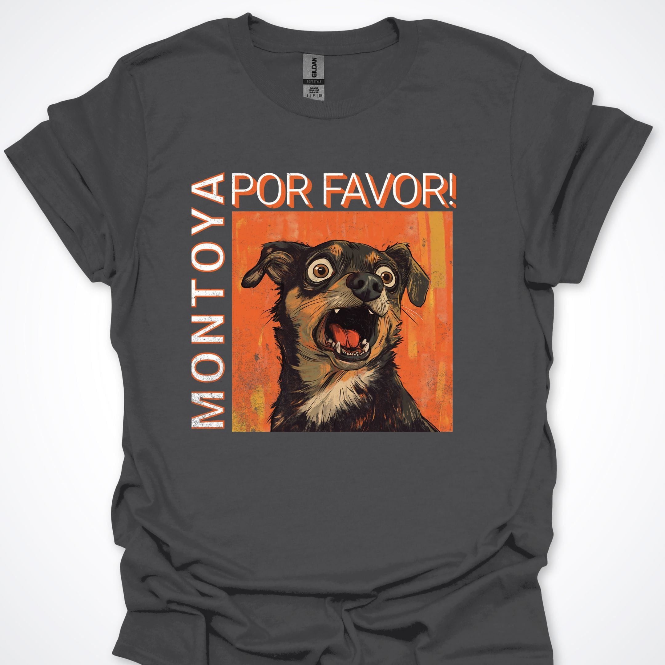 T-Shirt Charcoal / S Montoya, Por Favor! Premium Unisex T-Shirt ReallyintoDogs