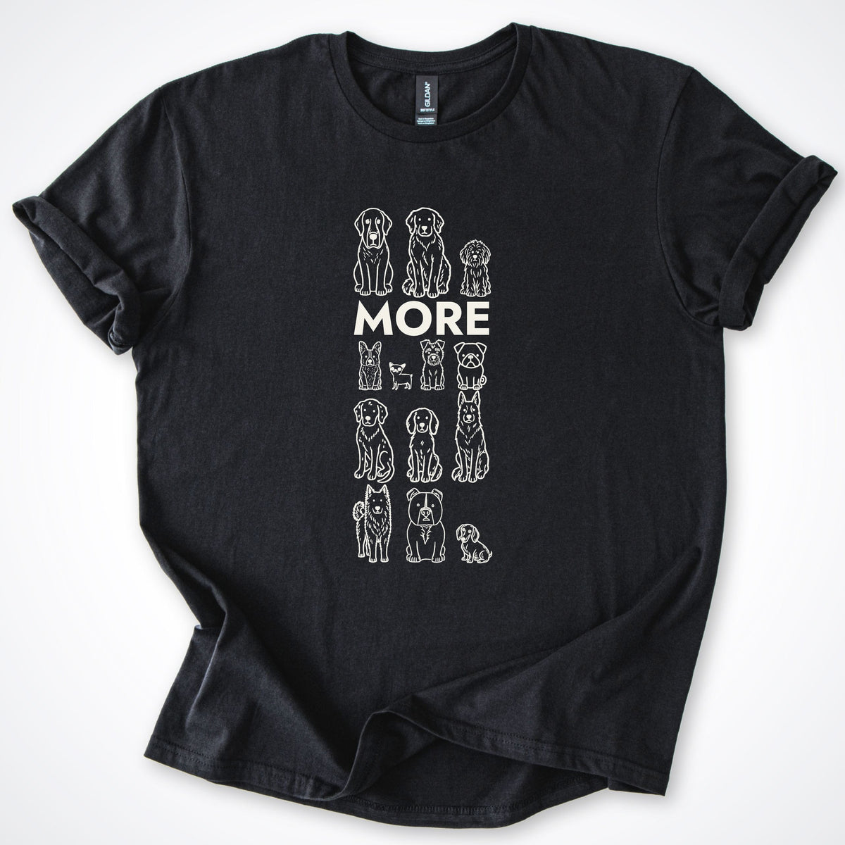 T-Shirt Black / S More Dogs Classic T-Shirt ReallyintoDogs