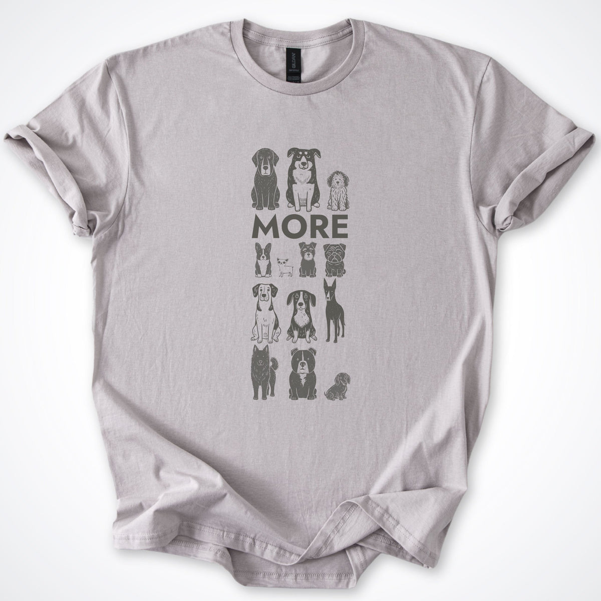 T-Shirt Ice Grey / S More Dogs Classic T-Shirt ReallyintoDogs