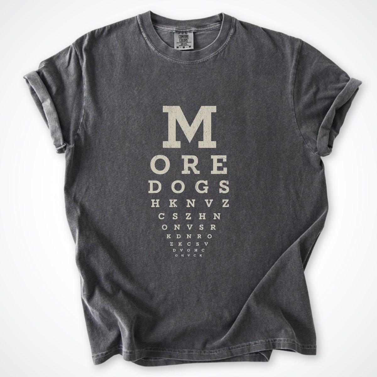 T-Shirt Pepper / S More Dogs Eye Test Premium T-Shirt ReallyintoDogs