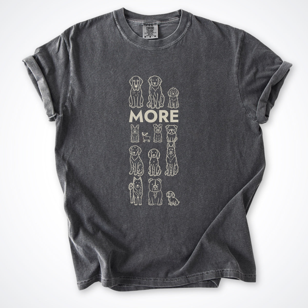 T-Shirt Pepper / S More Dogs Premium T-Shirt ReallyintoDogs