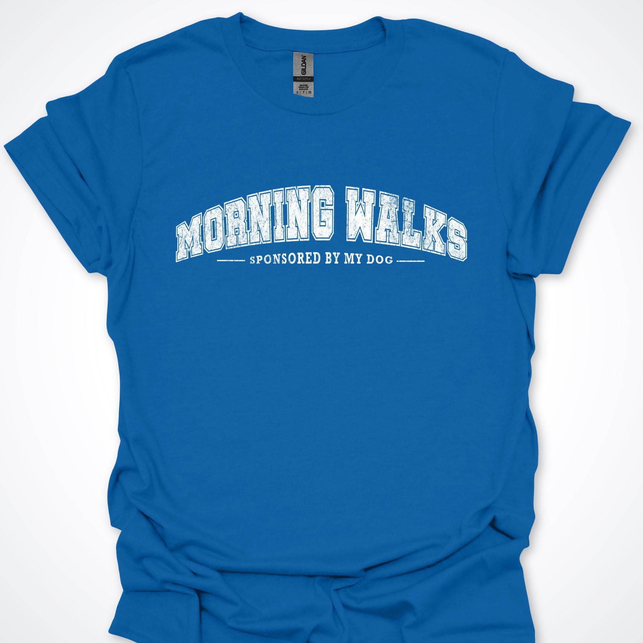 T-Shirt Royal / S Morning Walks Sponsored By My Dog T-Shirt ReallyintoDogs