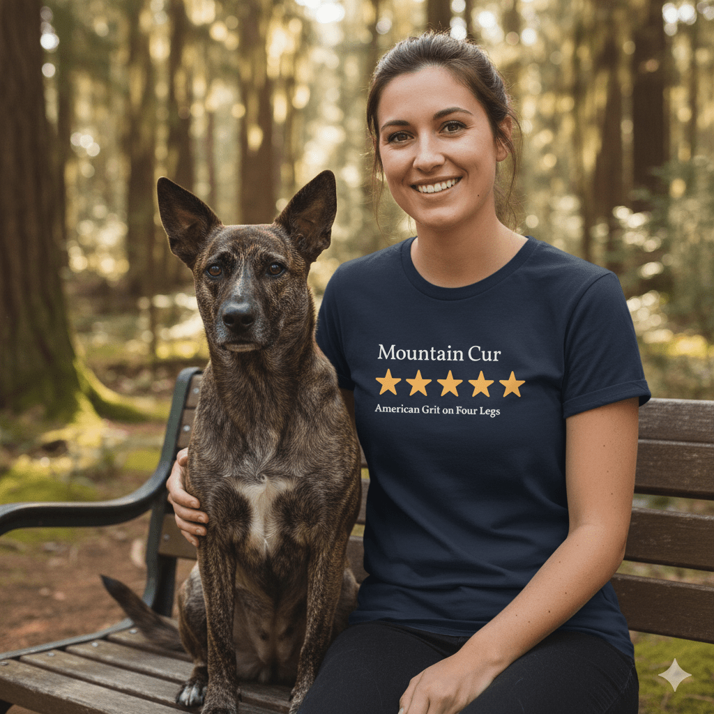 T-Shirt Mountain Cur Five Star Review 1.0 T-Shirt ReallyintoDogs