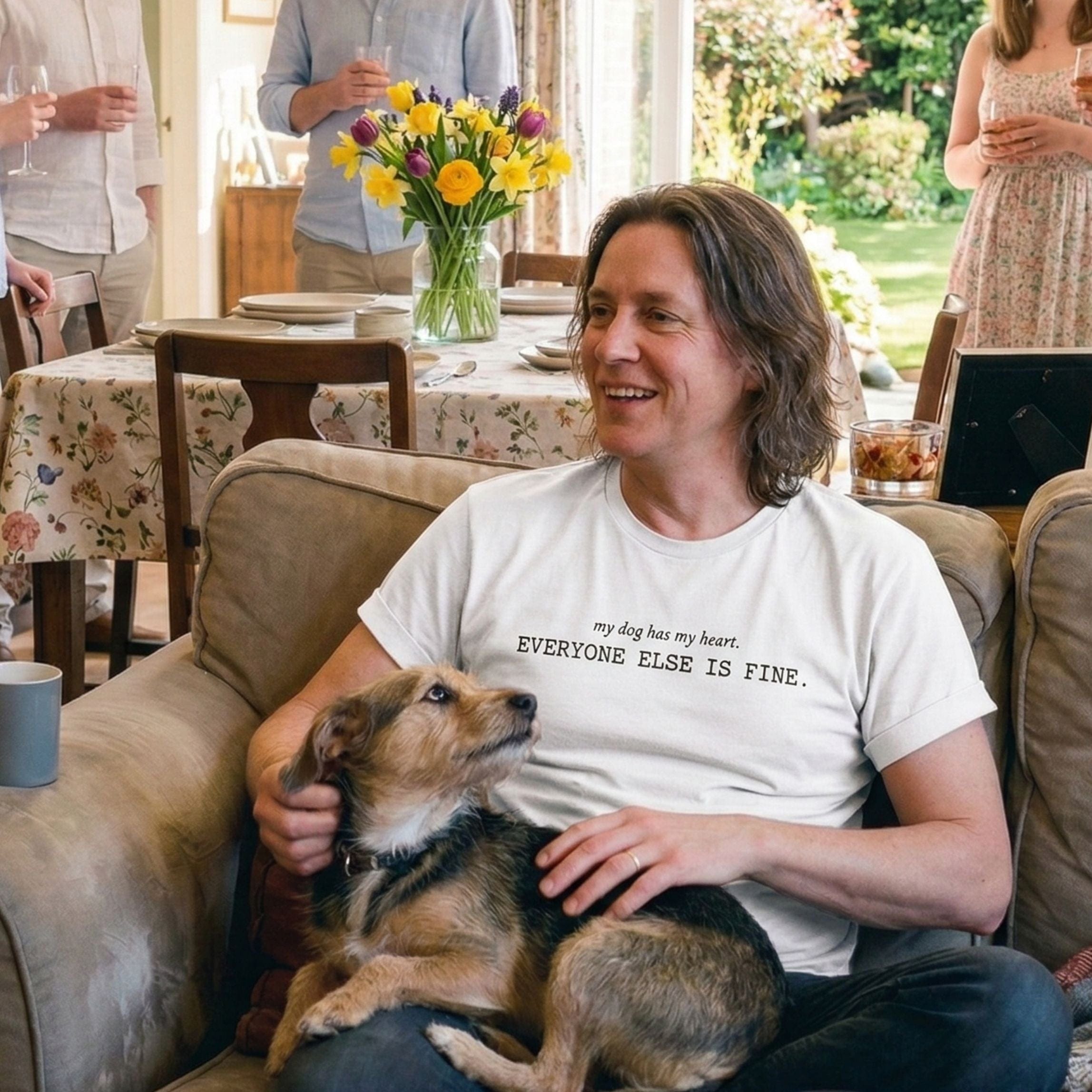 T-Shirt My Dog Has My Heart Everyone Else Is Fine T-Shirt ReallyintoDogs