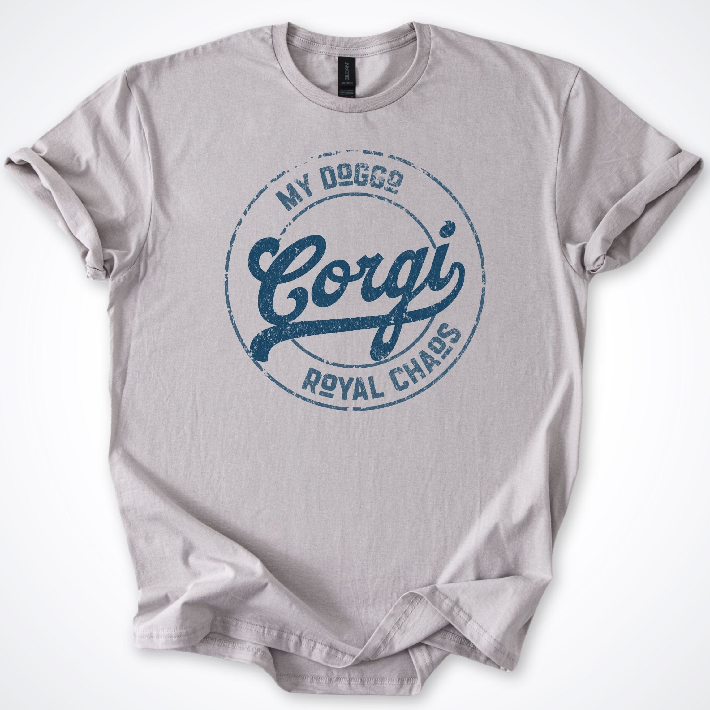 T-Shirt Ice Grey / S My Doggo Corgi Royal Chaos T-Shirt ReallyintoDogs