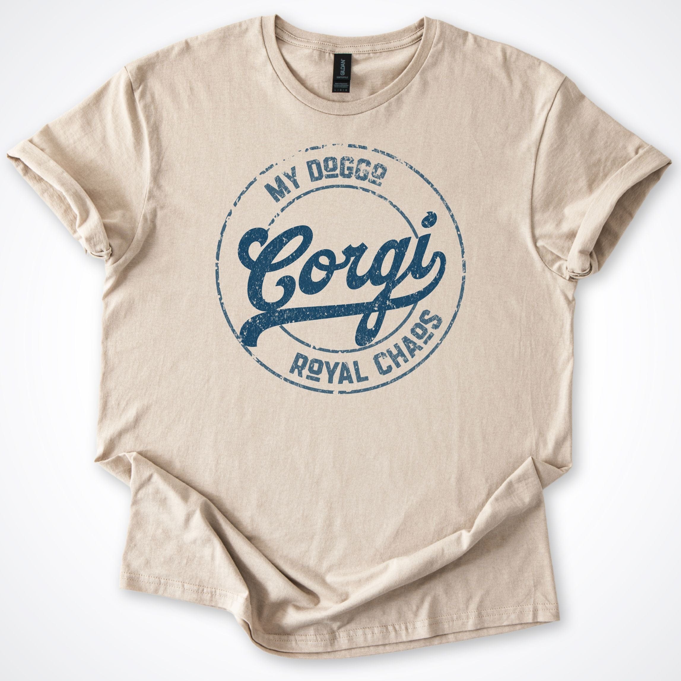 T-Shirt Sand / S My Doggo Corgi Royal Chaos T-Shirt ReallyintoDogs