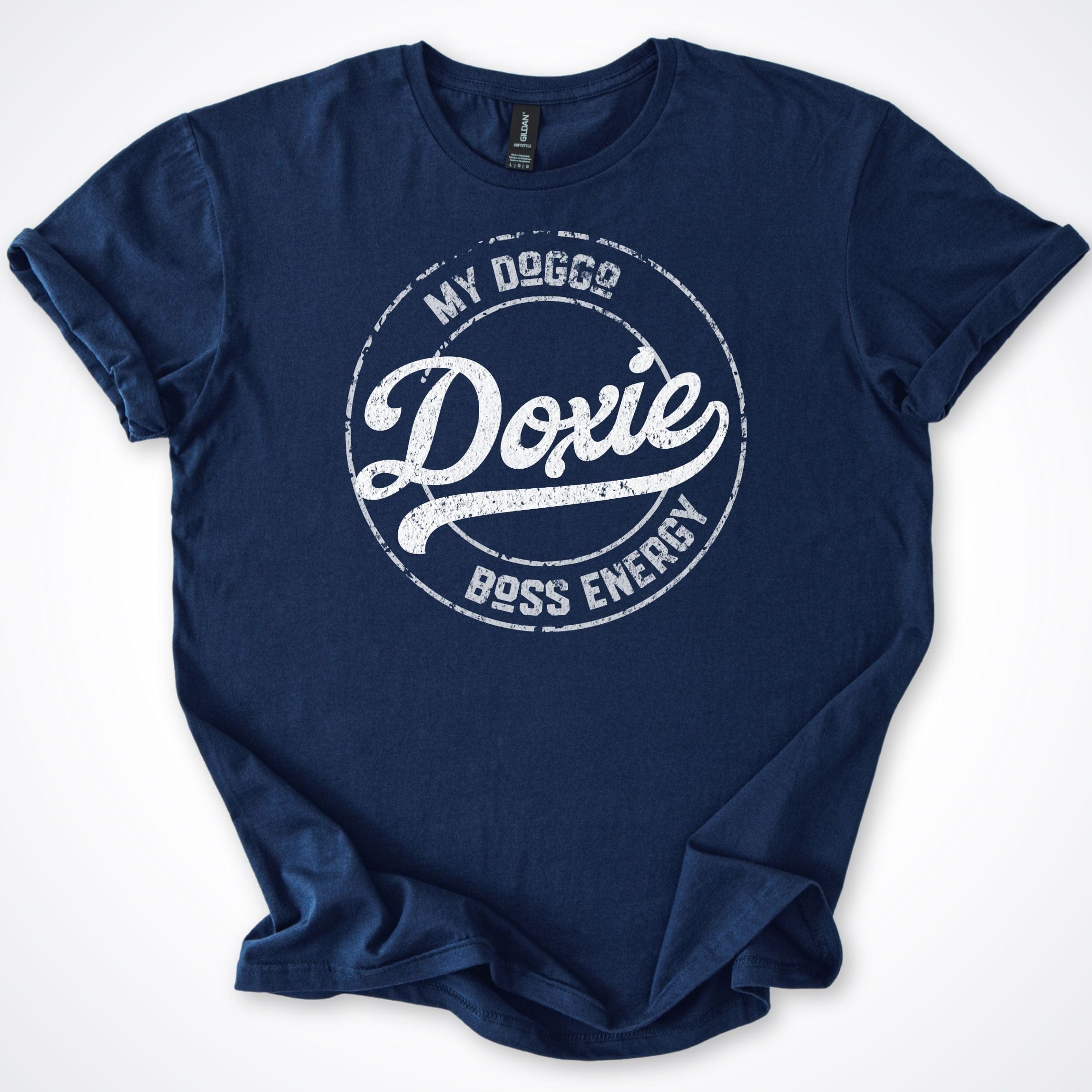 T-Shirt Navy / S My Doggo Doxie Boss Energy T-Shirt ReallyintoDogs