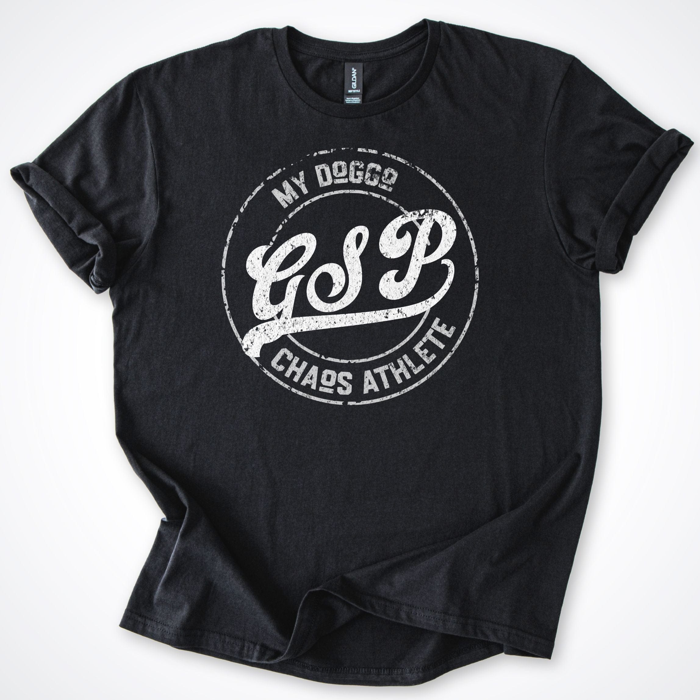 T-Shirt Black / S My Doggo GSP Chaos Athlete T-Shirt ReallyintoDogs