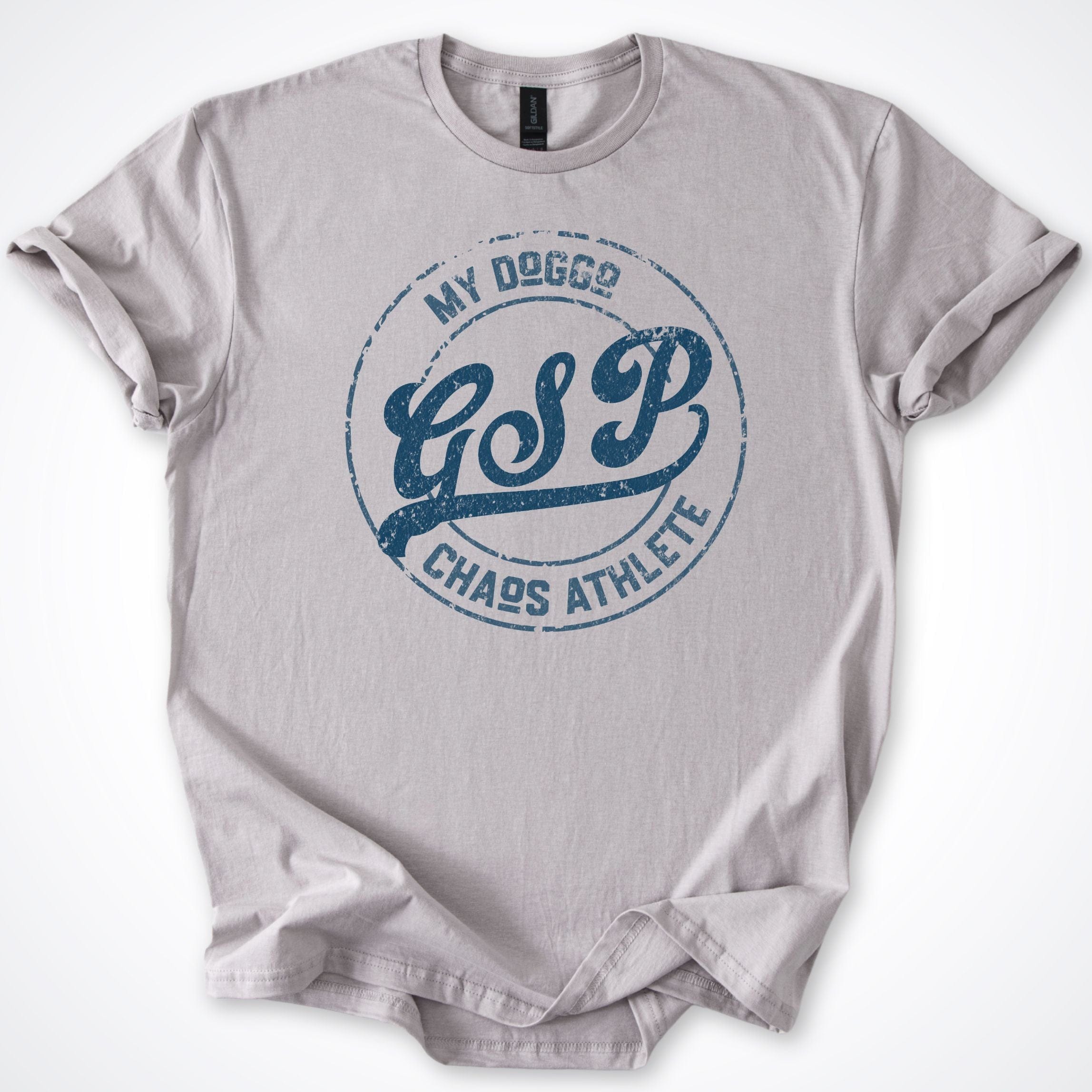 T-Shirt Ice Grey / S My Doggo GSP Chaos Athlete T-Shirt ReallyintoDogs