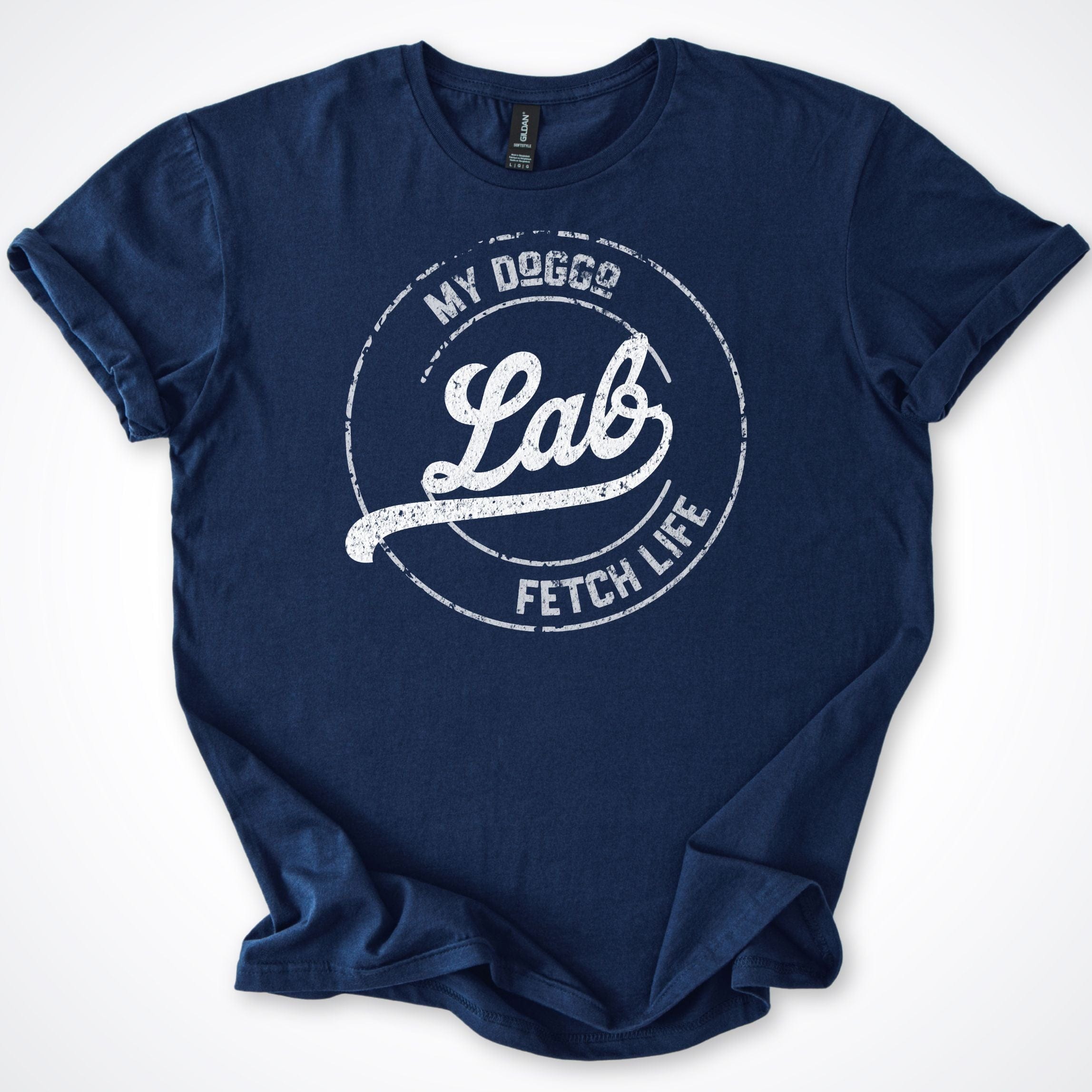 T-Shirt Navy / S My Doggo Lab Fetch Life T-Shirt ReallyintoDogs