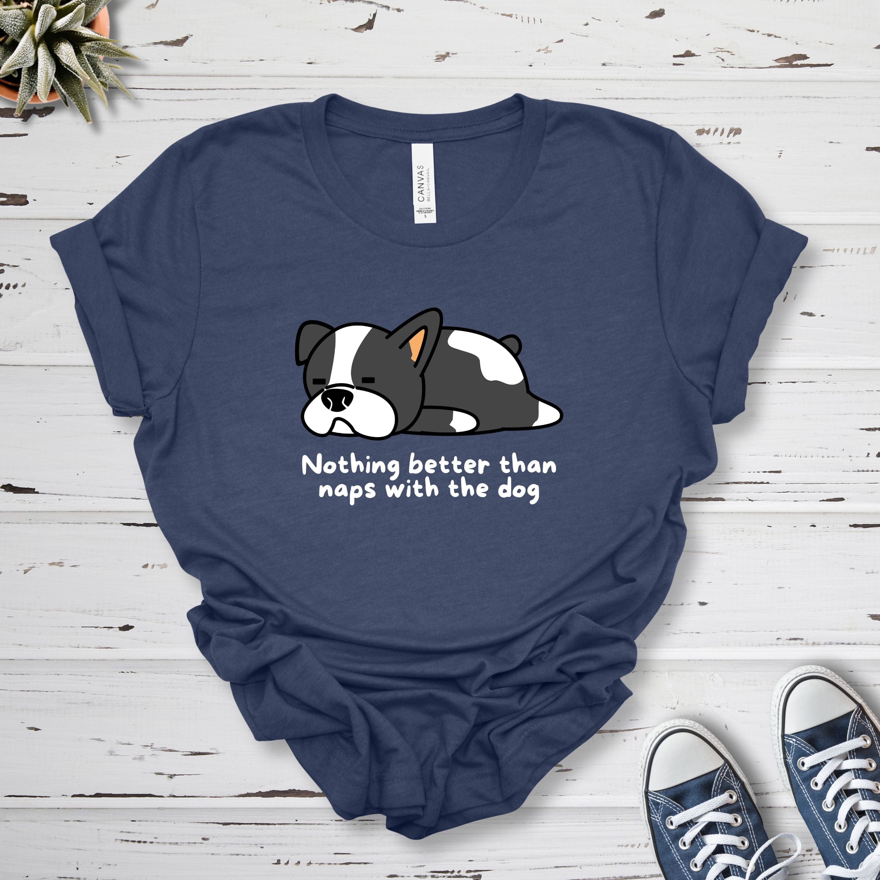 T-Shirt Heather Navy / S Naps With The Dog Premium Unisex T-Shirt --reallyintothat