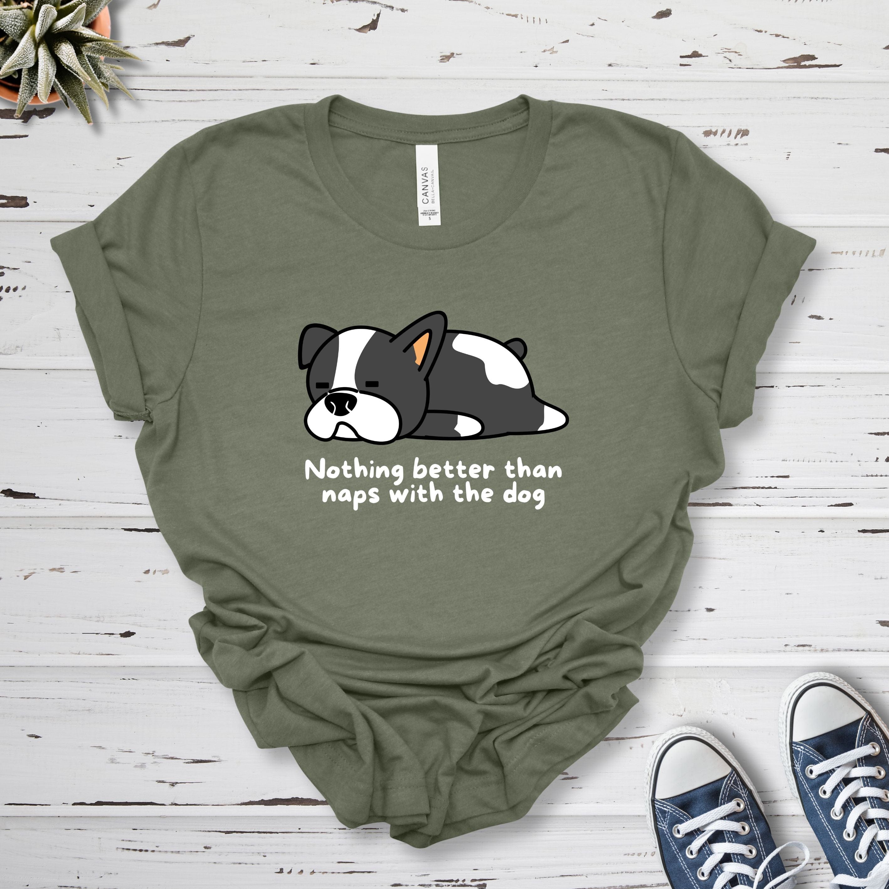 T-Shirt Military Green / S Naps With The Dog Premium Unisex T-Shirt --reallyintothat