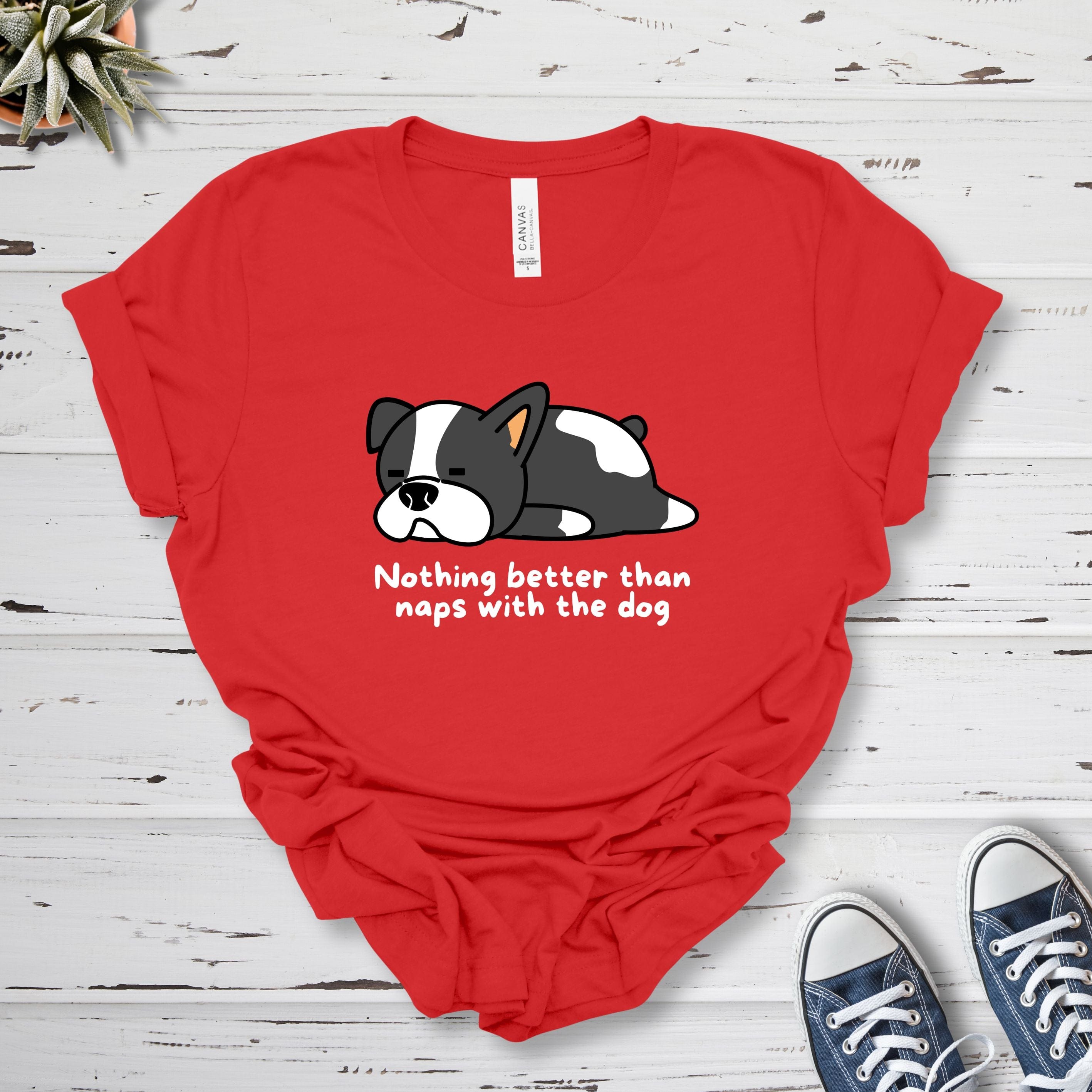 T-Shirt Red / S Naps With The Dog Premium Unisex T-Shirt --reallyintothat