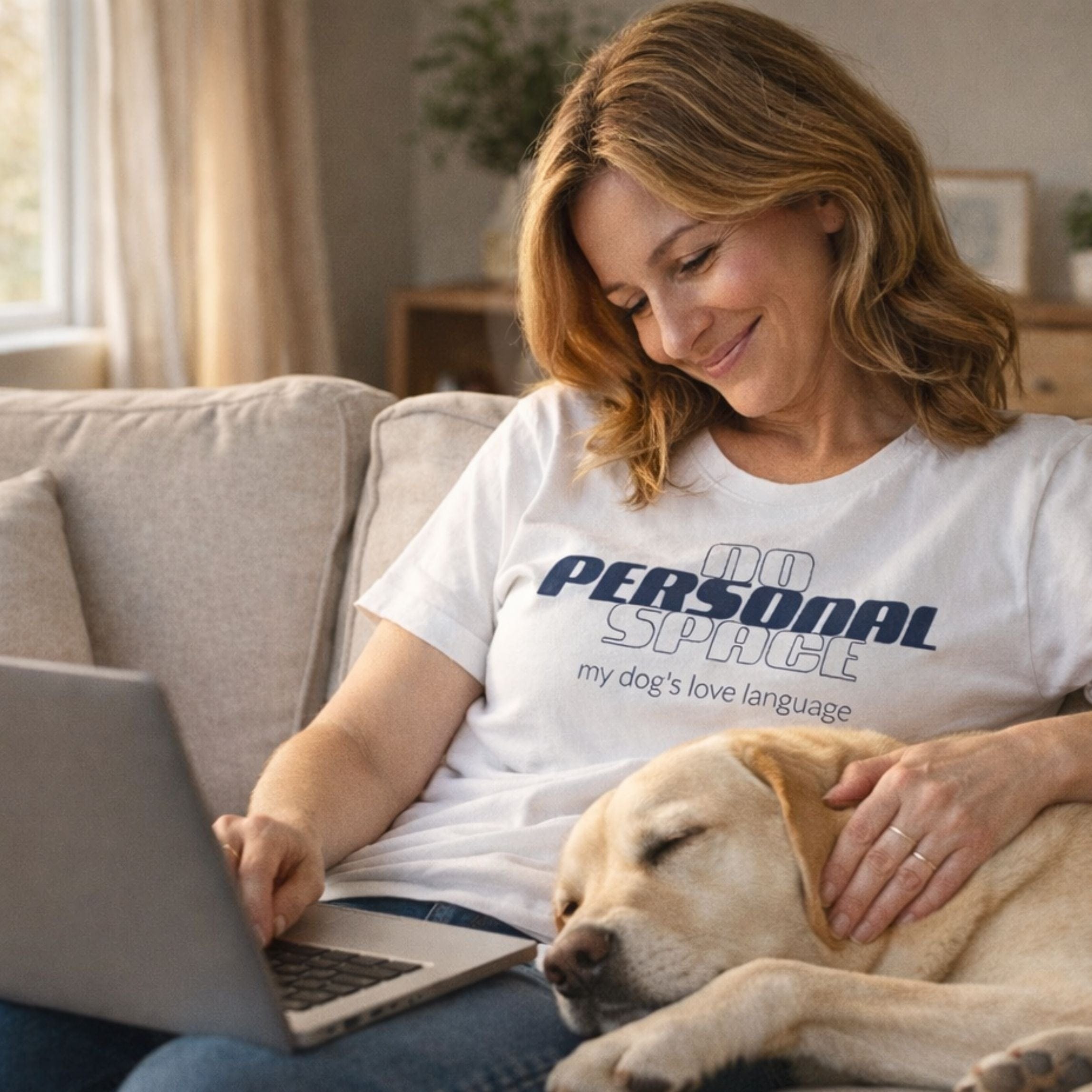 T-Shirt No Personal Space My Dog's Love Language T-Shirt ReallyintoDogs