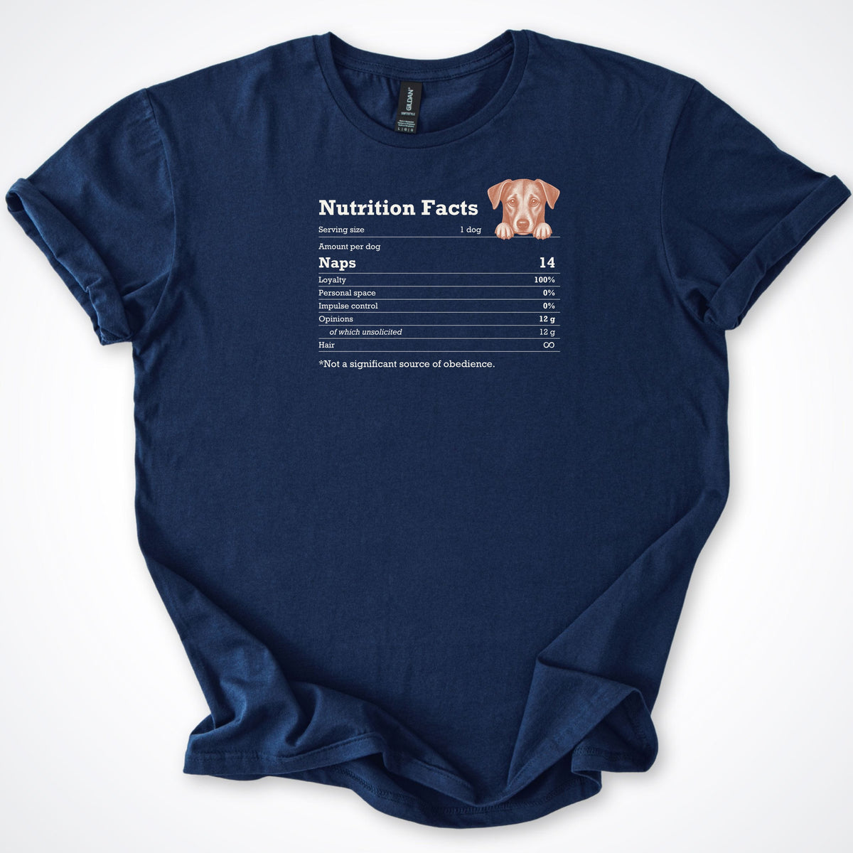 T-Shirt Navy / S Not A Significant Source Of Obedience Classic T-Shirt ReallyintoDogs