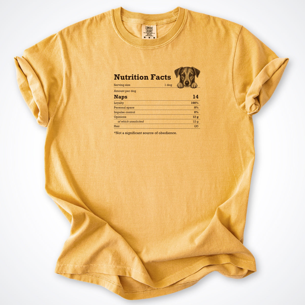 T-Shirt Mustard / S Not A Significant Source Of Obedience Premium T-Shirt ReallyintoDogs