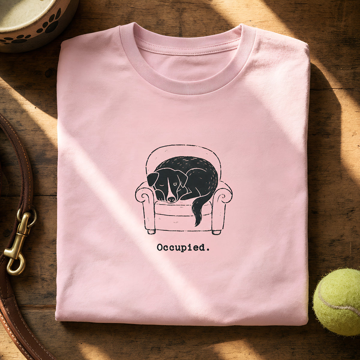 Occupied Long Sleeve Shirt Light Pink folded