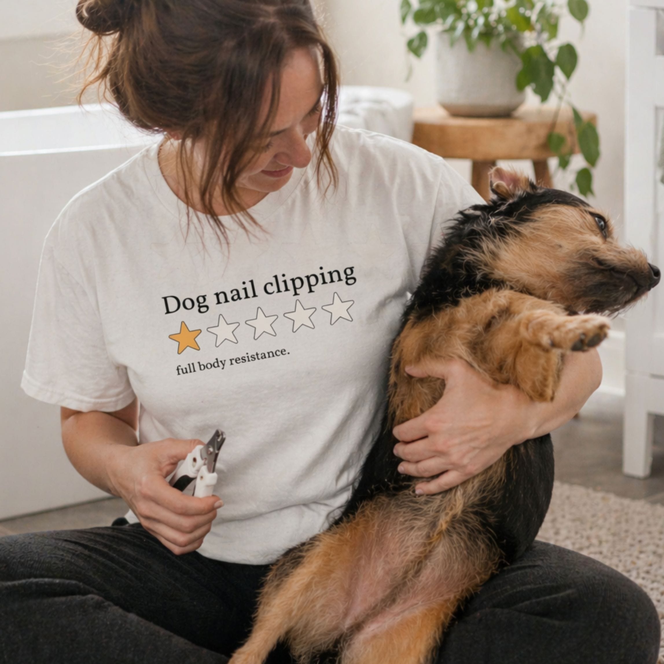 T-Shirt One Star Review Dog Nail Clipping T-Shirt ReallyintoDogs