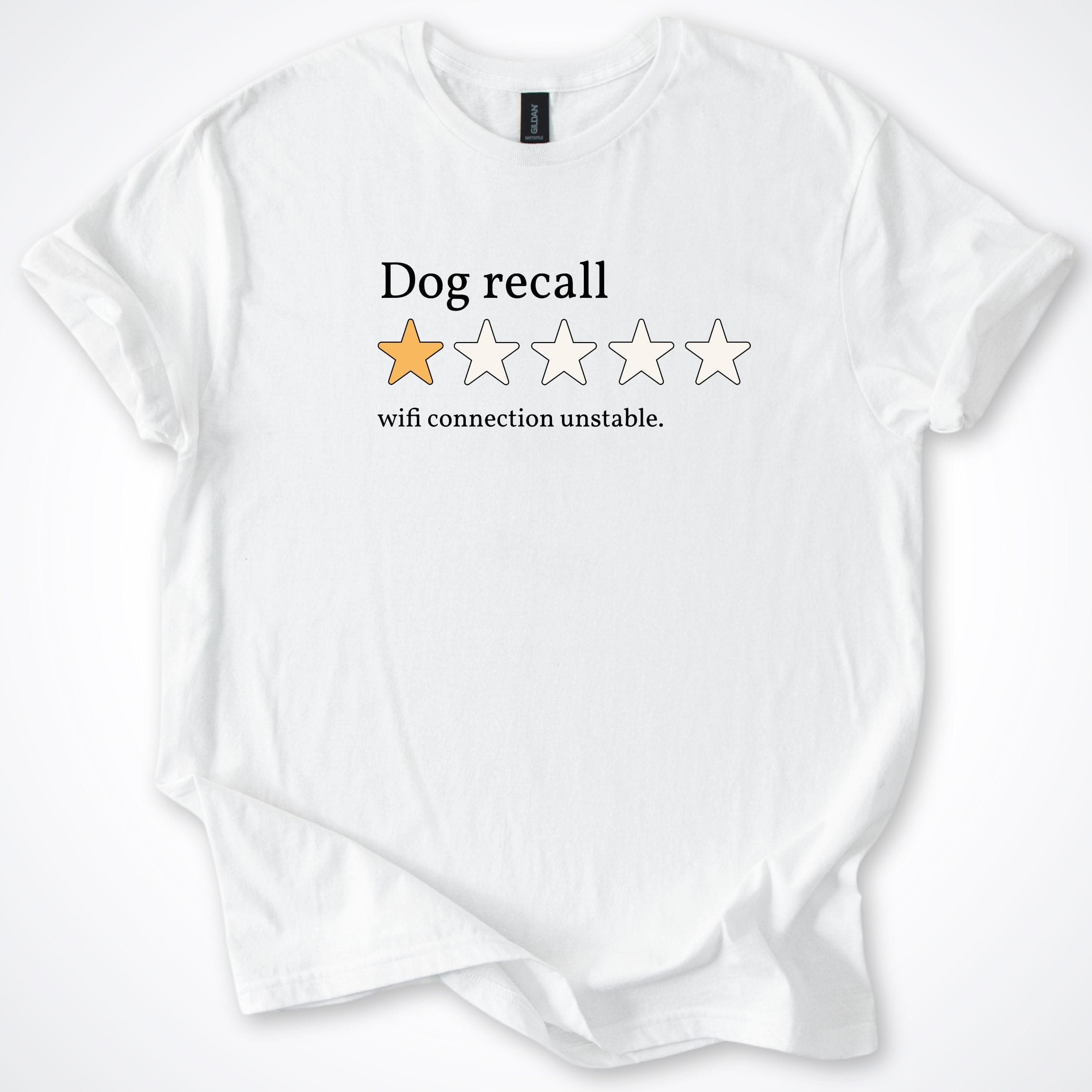 T-Shirt White / S One Star Review Dog Recall T-Shirt ReallyintoDogs