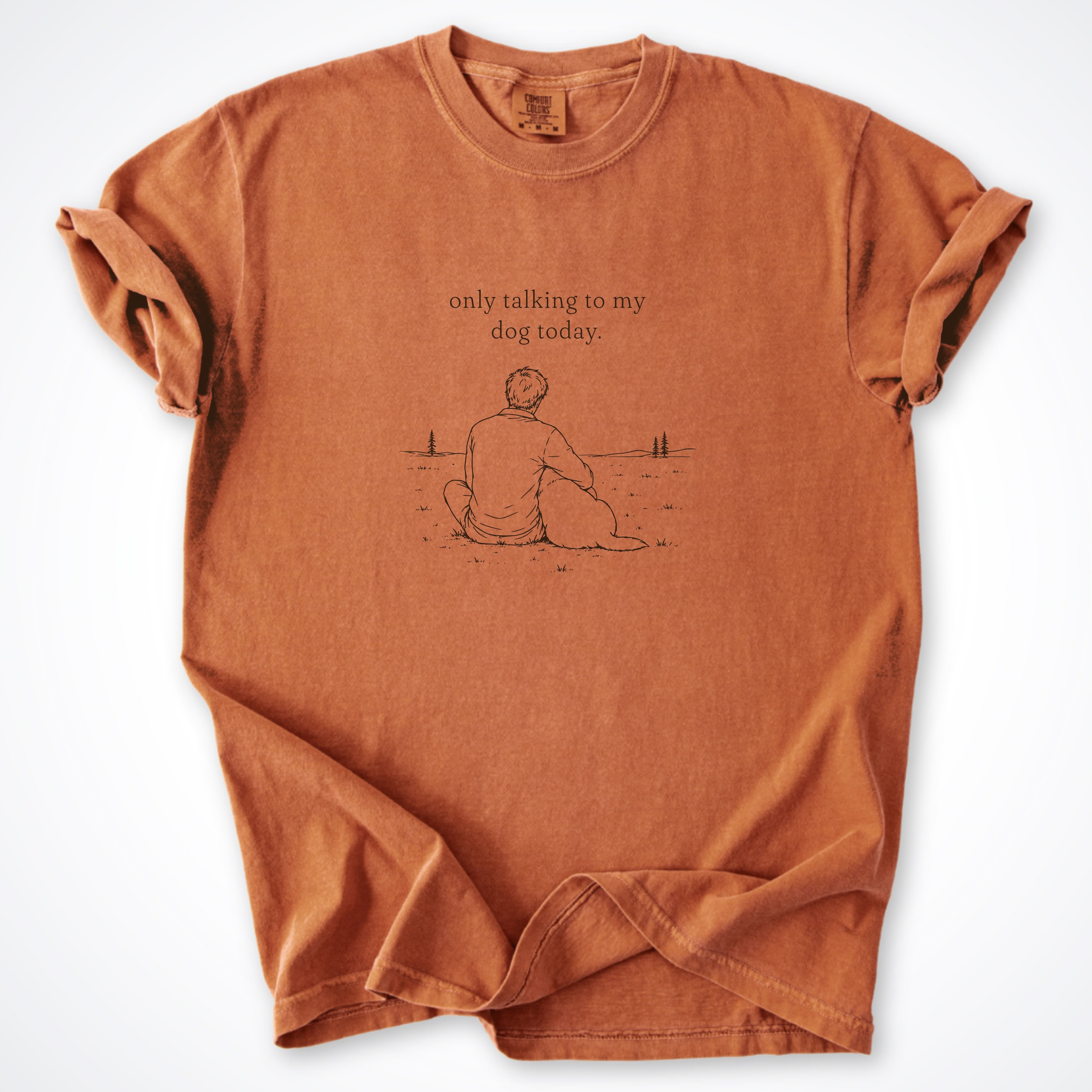 T-Shirt Yam / S Only Talking to My Dog Today Man Premium T-Shirt ReallyintoDogs