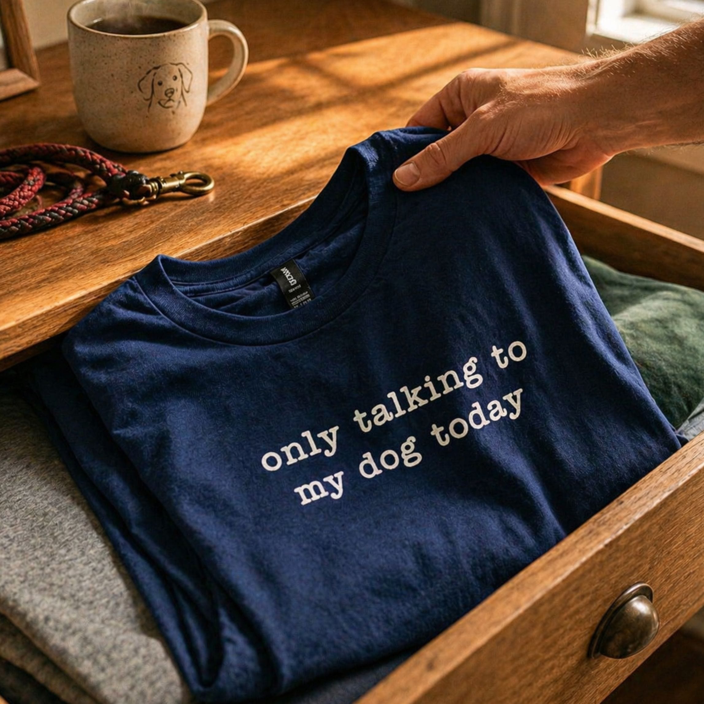 T-Shirt Only Talking to my Dog Today T-Shirt ReallyintoDogs