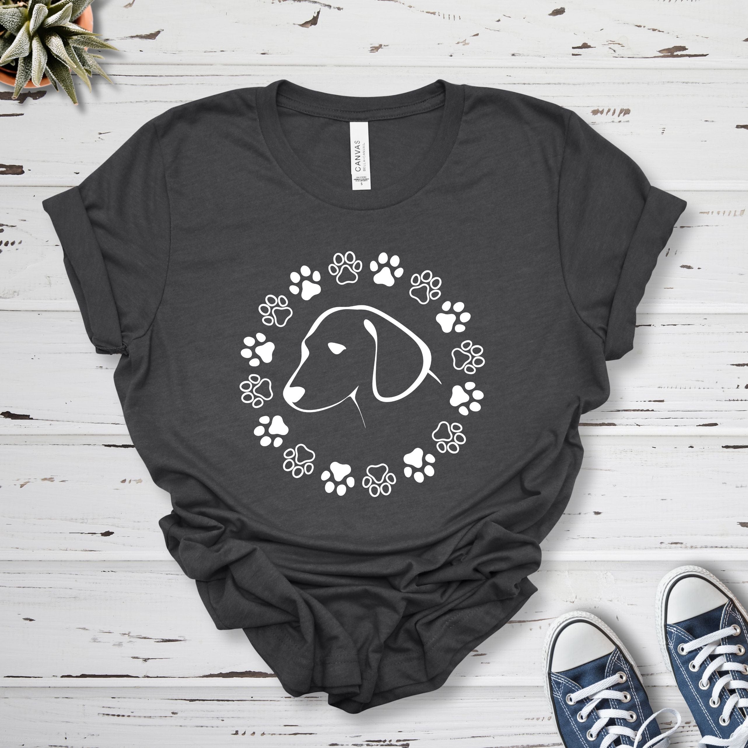 T-Shirt Dark Grey Heather / S Paw Circle Premium Unisex T-Shirt --reallyintothat