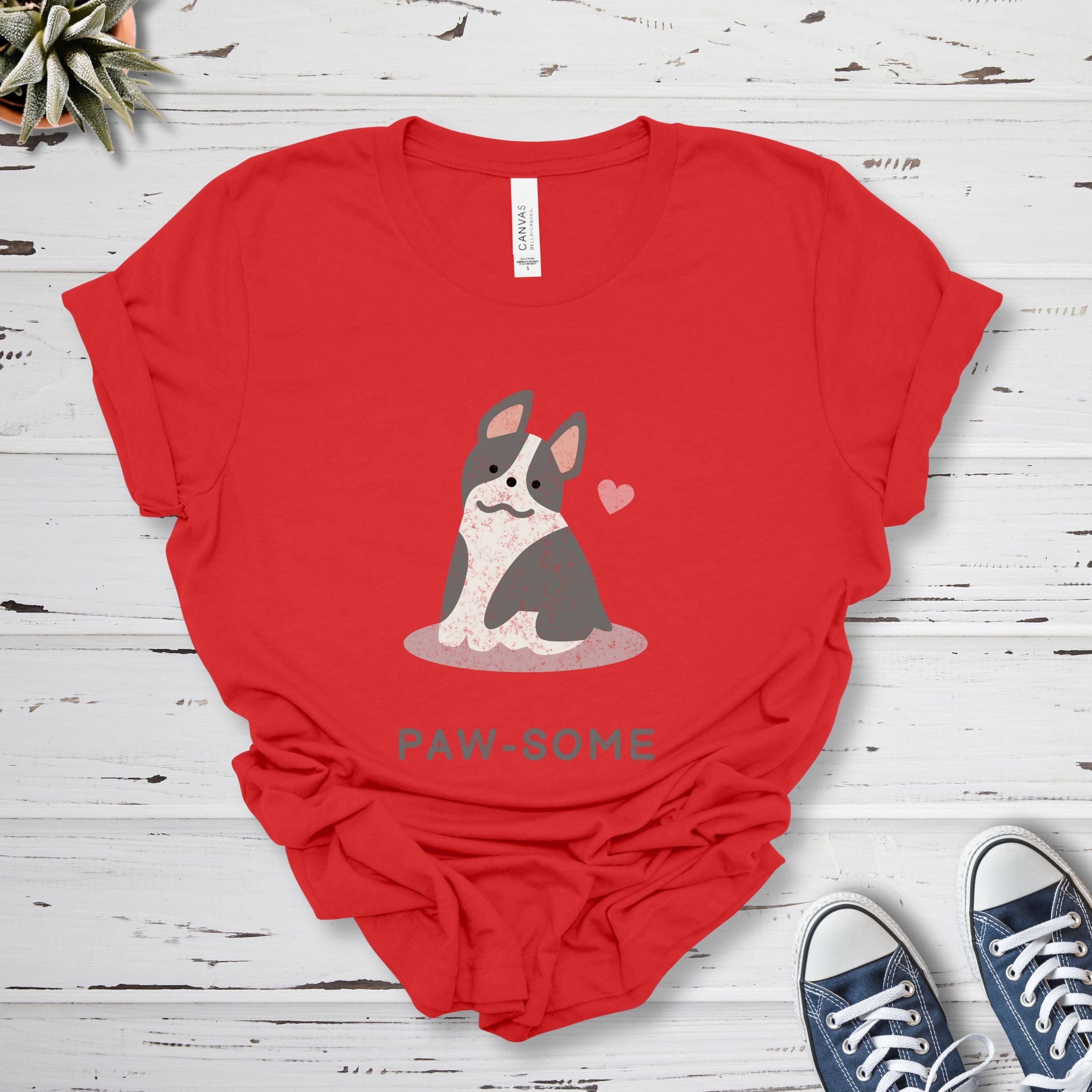 T-Shirt Red / S Pawsome Premium Unisex T-Shirt --reallyintothat